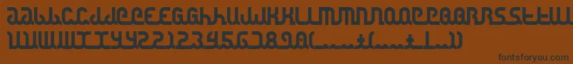 Шрифт Canstop – чёрные шрифты на коричневом фоне