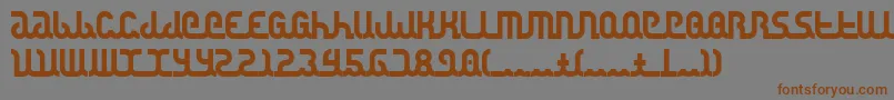 Canstop Font – Brown Fonts on Gray Background