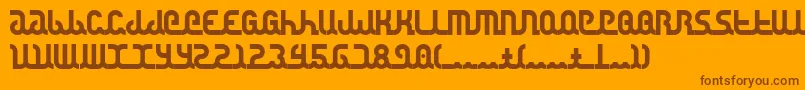 Canstop Font – Brown Fonts on Orange Background