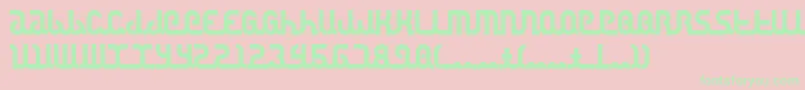Canstop Font – Green Fonts on Pink Background