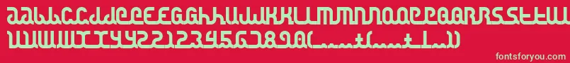 Canstop Font – Green Fonts on Red Background