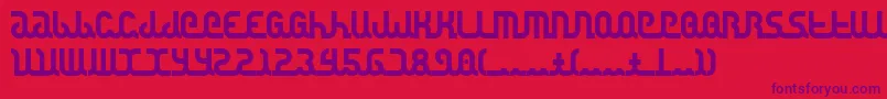 Canstop Font – Purple Fonts on Red Background