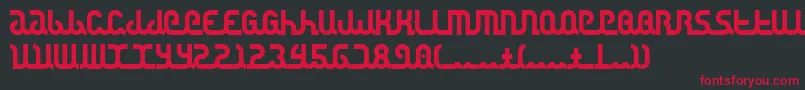 Canstop Font – Red Fonts on Black Background