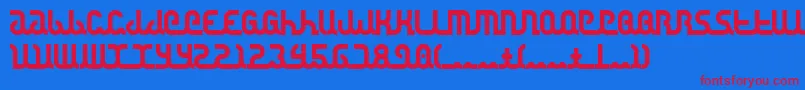 Canstop Font – Red Fonts on Blue Background