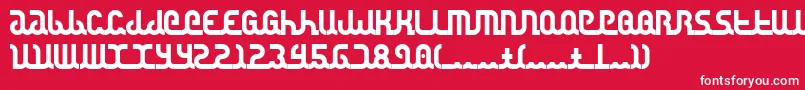 フォントCanstop – 赤い背景に白い文字
