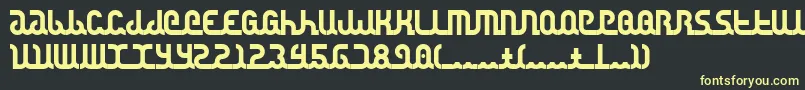 Canstop Font – Yellow Fonts on Black Background
