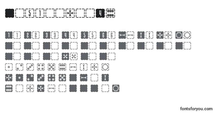 Czcionka SteampipsD6 – alfabet, cyfry, specjalne znaki
