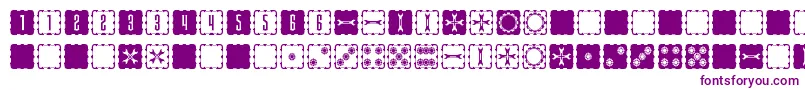 SteampipsD6 Font – Purple Fonts on White Background