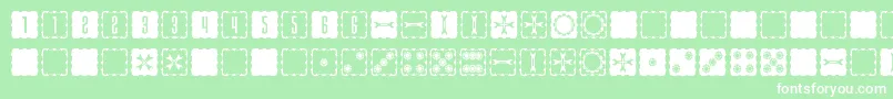 SteampipsD6 Font – White Fonts on Green Background