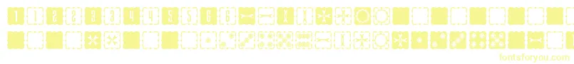 SteampipsD6-fontti – keltaiset fontit
