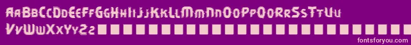 VtksCitrino2 Font – Pink Fonts on Purple Background