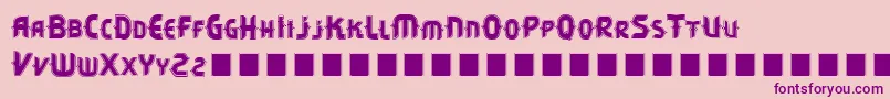 VtksCitrino2 Font – Purple Fonts on Pink Background