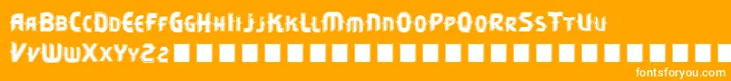 フォントVtksCitrino2 – オレンジの背景に白い文字