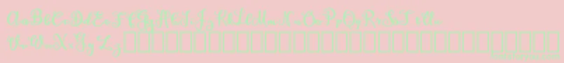 AmaghDemo Font – Green Fonts on Pink Background