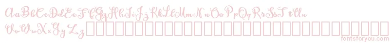 AmaghDemo Font – Pink Fonts on White Background