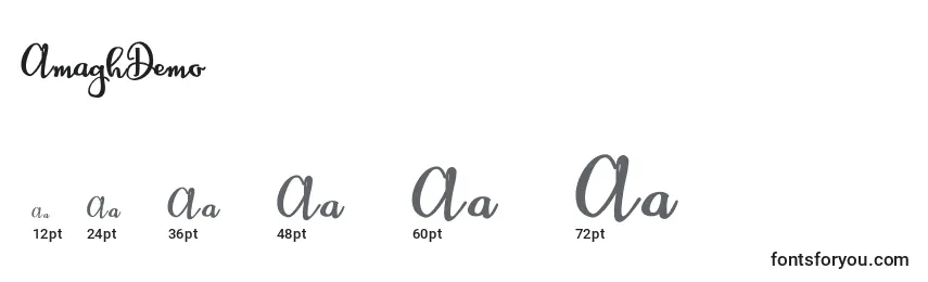 AmaghDemo Font Sizes