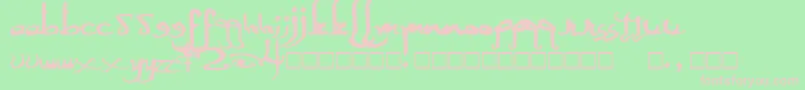 SexyMf Font – Pink Fonts on Green Background