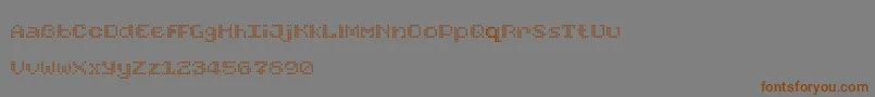 FoundReceiptDemo Font – Brown Fonts on Gray Background