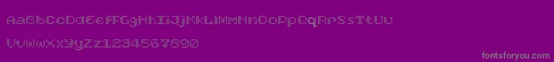 FoundReceiptDemo Font – Gray Fonts on Purple Background