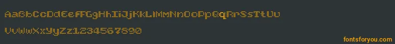 fuente FoundReceiptDemo – Fuentes Naranjas Sobre Fondo Negro