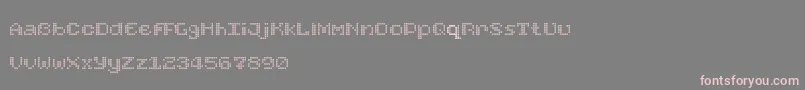 FoundReceiptDemo Font – Pink Fonts on Gray Background