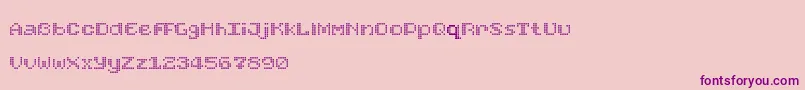 FoundReceiptDemo Font – Purple Fonts on Pink Background