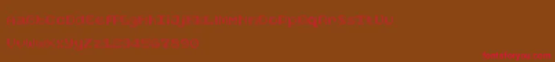 FoundReceiptDemo Font – Red Fonts on Brown Background