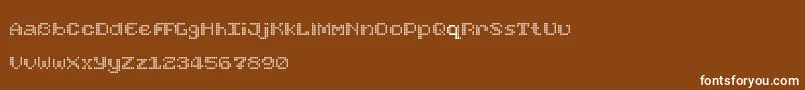 FoundReceiptDemo Font – White Fonts on Brown Background