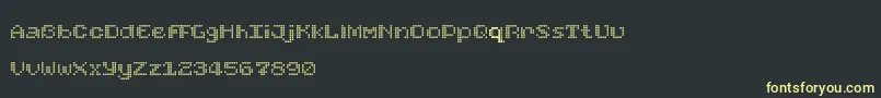 FoundReceiptDemo Font – Yellow Fonts on Black Background