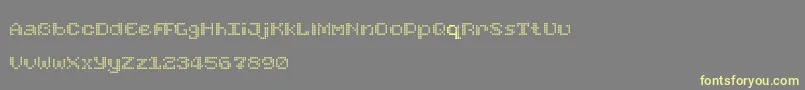 fuente FoundReceiptDemo – Fuentes Amarillas Sobre Fondo Gris