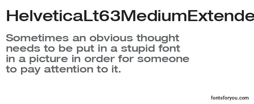 Шрифт HelveticaLt63MediumExtended