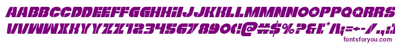 Freedomfighterital Font – Purple Fonts on White Background