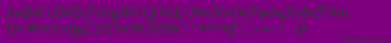 HeidelaRegular Font – Black Fonts on Purple Background