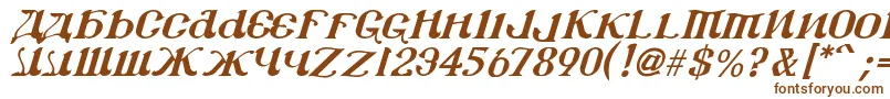 Csar2i-Schriftart – Braune Schriften