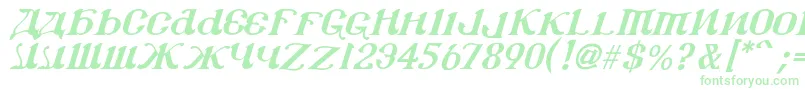 Csar2i Font – Green Fonts on White Background
