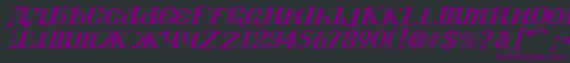 Csar2i Font – Purple Fonts on Black Background