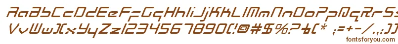 RadioSpaceItalic Font – Brown Fonts