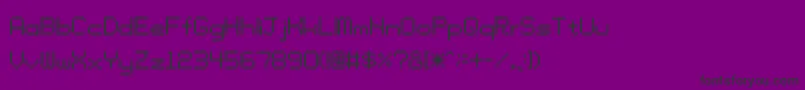 フォントTamaSs01 – 紫の背景に黒い文字