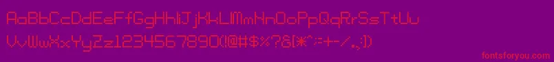 TamaSs01 Font – Red Fonts on Purple Background