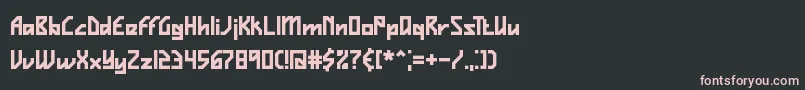 Vigilanc Font – Pink Fonts on Black Background