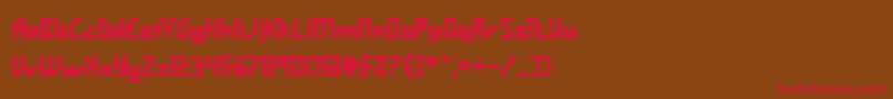 Vigilanc Font – Red Fonts on Brown Background