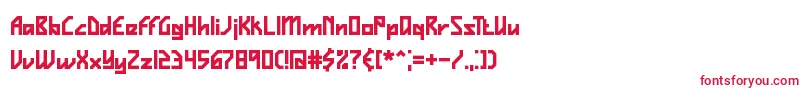 フォントVigilanc – 白い背景に赤い文字