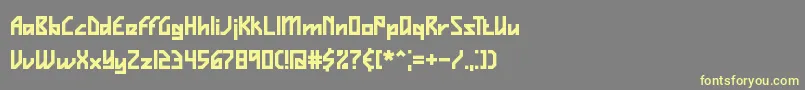 Vigilanc Font – Yellow Fonts on Gray Background