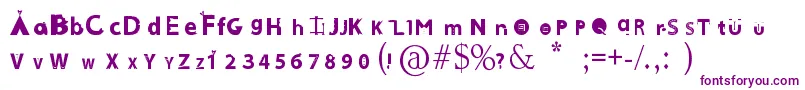 AlcalaFont Font – Purple Fonts on White Background