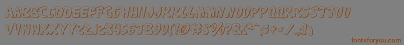 Katanfs Font – Brown Fonts on Gray Background