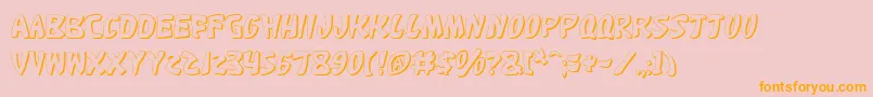 Katanfs Font – Orange Fonts on Pink Background