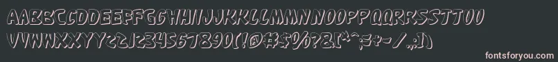 Katanfs Font – Pink Fonts on Black Background