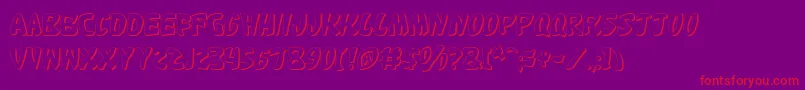 Шрифт Katanfs – красные шрифты на фиолетовом фоне