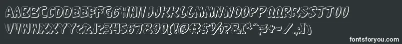 Katanfs Font – White Fonts on Black Background