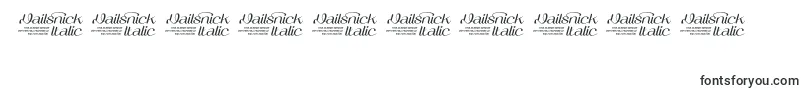 VailsnickItalicDemoVersion Font – Fonts for Numbers and Digits